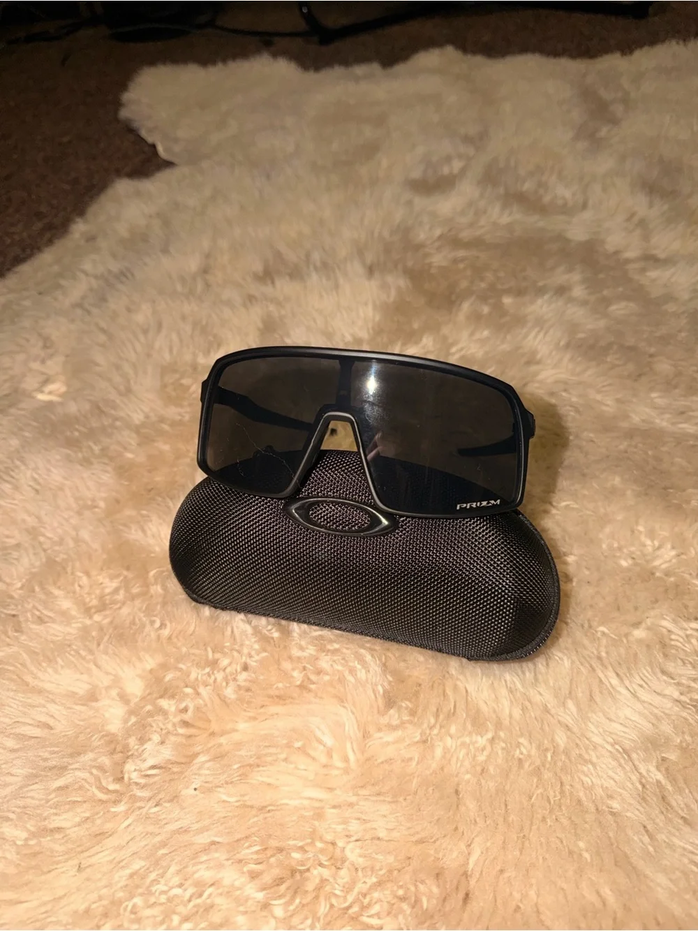 Oakley Black VR/AR Replacement Lenses with Hard Case and Soft Pouch